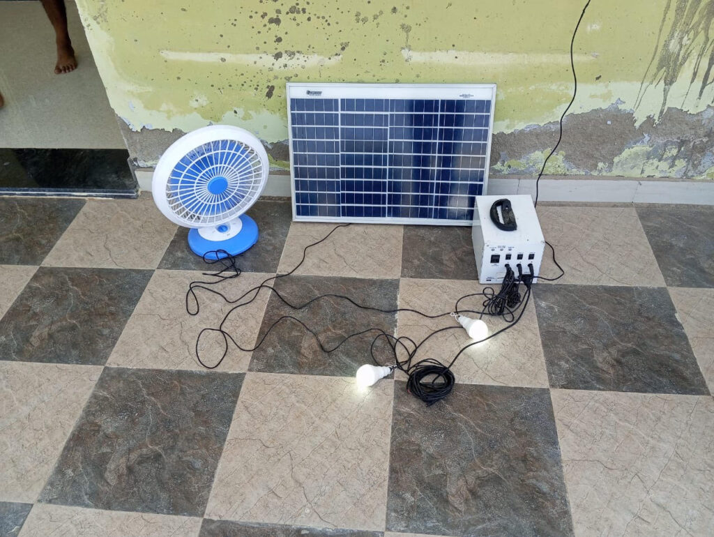 First Solar Panel Installed